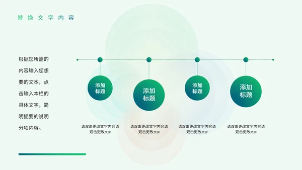 绿色小清新风总结汇报PPT模板