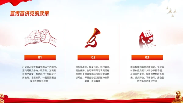 橙红简约新时代文明实践模板课件PPT模板宣传PPT动态PPT