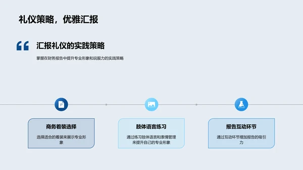 财务报告中的商务礼仪