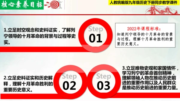 【新课标?新理念】人教部编版九年级历史下册 第9课  列宁与十月革命（同步课件）