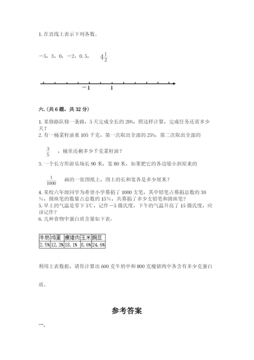 苏教版六年级数学小升初试卷附答案【轻巧夺冠】.docx