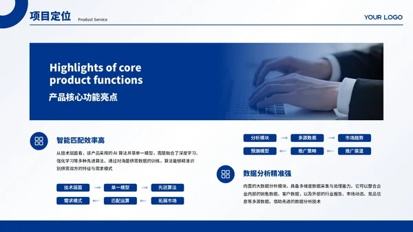 蓝色商务商业项目计划书PPT模板