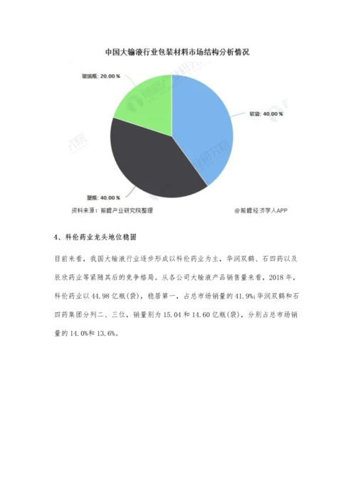 中国大输液行业市场现状及发展前景分析-未来几年行业政策仍将保持高压状态.docx