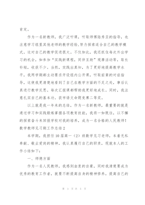 数学教师见习期工作总结.docx