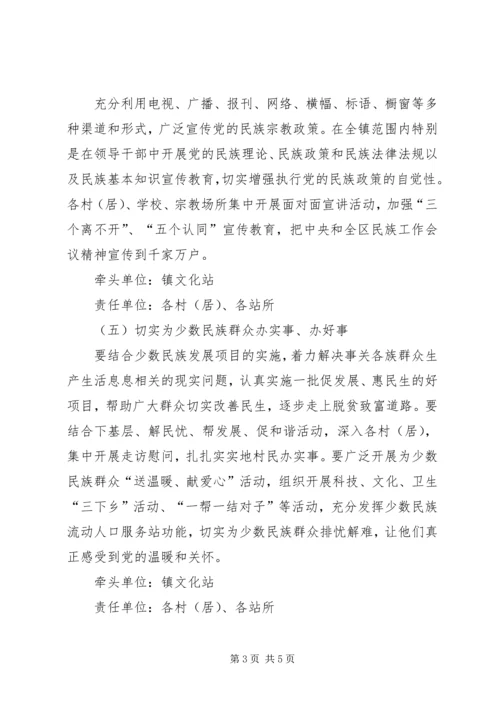 乡镇某年民族团结月活动方案.docx