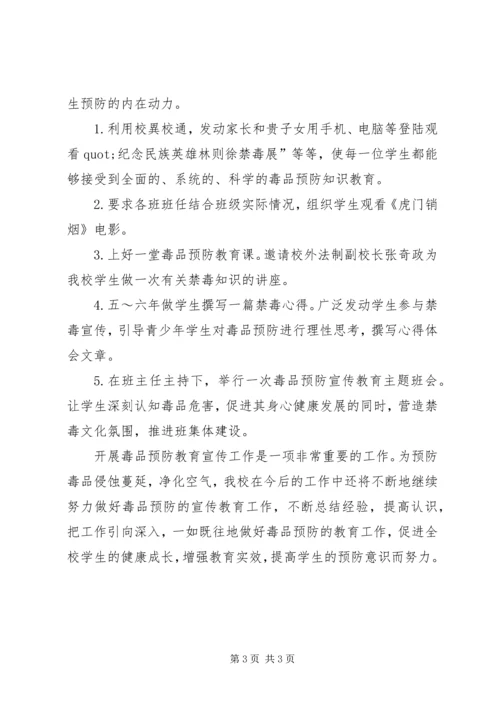 学校开展毒品预防教育自查报告 (2).docx