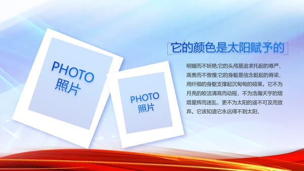 党支部党员风采展示工作总结PPT模板