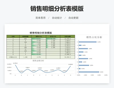 销售明细分析表模版