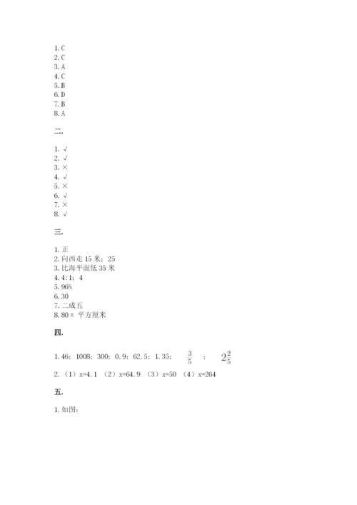 甘肃省【小升初】2023年小升初数学试卷带答案（能力提升）.docx