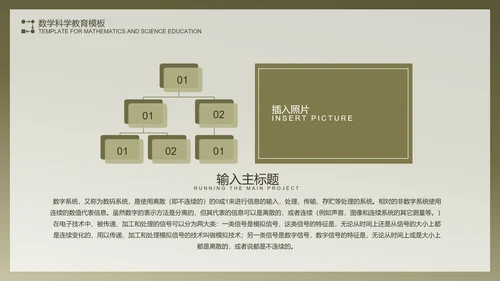 绿色复古数学科学教育PPT模板