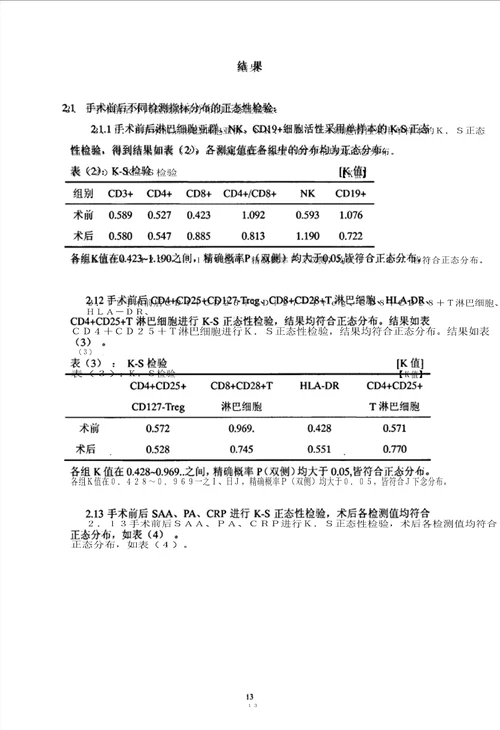 胃癌患者围手术期免疫功能和创伤改变检测方法的对比研究