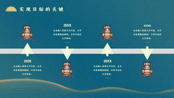 中式文雅墨绿色工作总结通用PPT模板