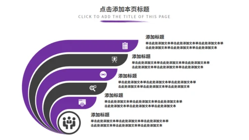 紫色商务汇报通用PPT模板