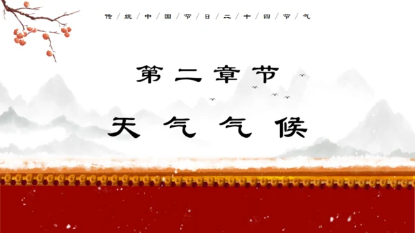 中国传统节气大寒通用PPT模板