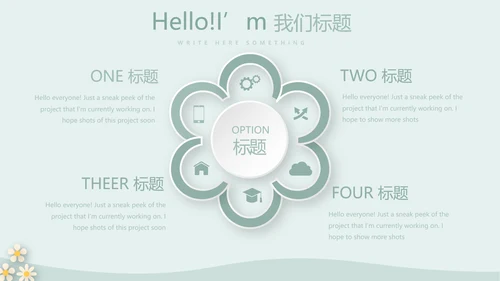 绿色简约风护士长述职报告动态PPT