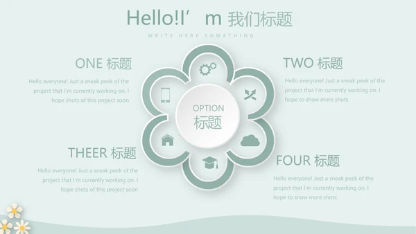 绿色简约风护士长述职报告动态PPT