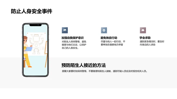 校园安全防护措施PPT模板