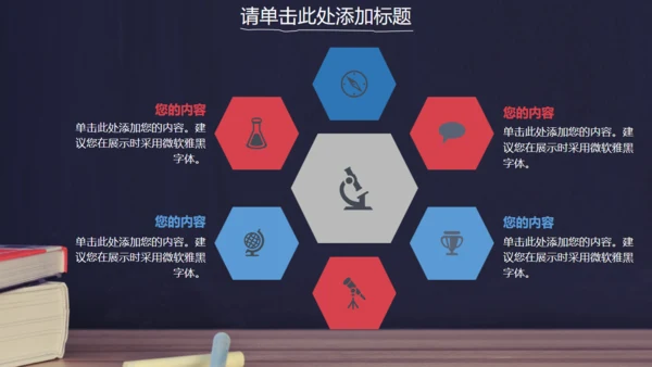毕业设计答辩汇报通用PPT粉笔书本
