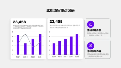 图表页-紫色商务风2项组合图柱形图