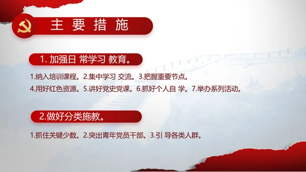 党支部党史学习教育工作总结动态PPT
