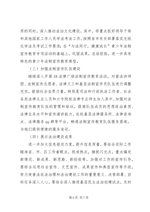 文广局法制宣传教育工作总结及工作计划.docx