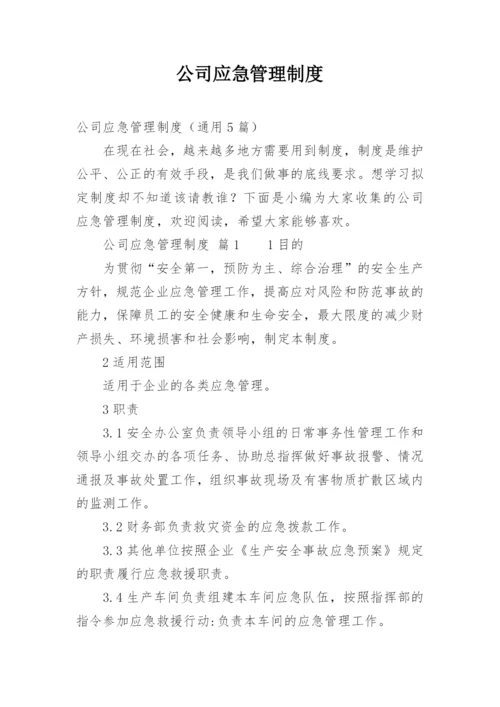 公司应急管理制度.docx