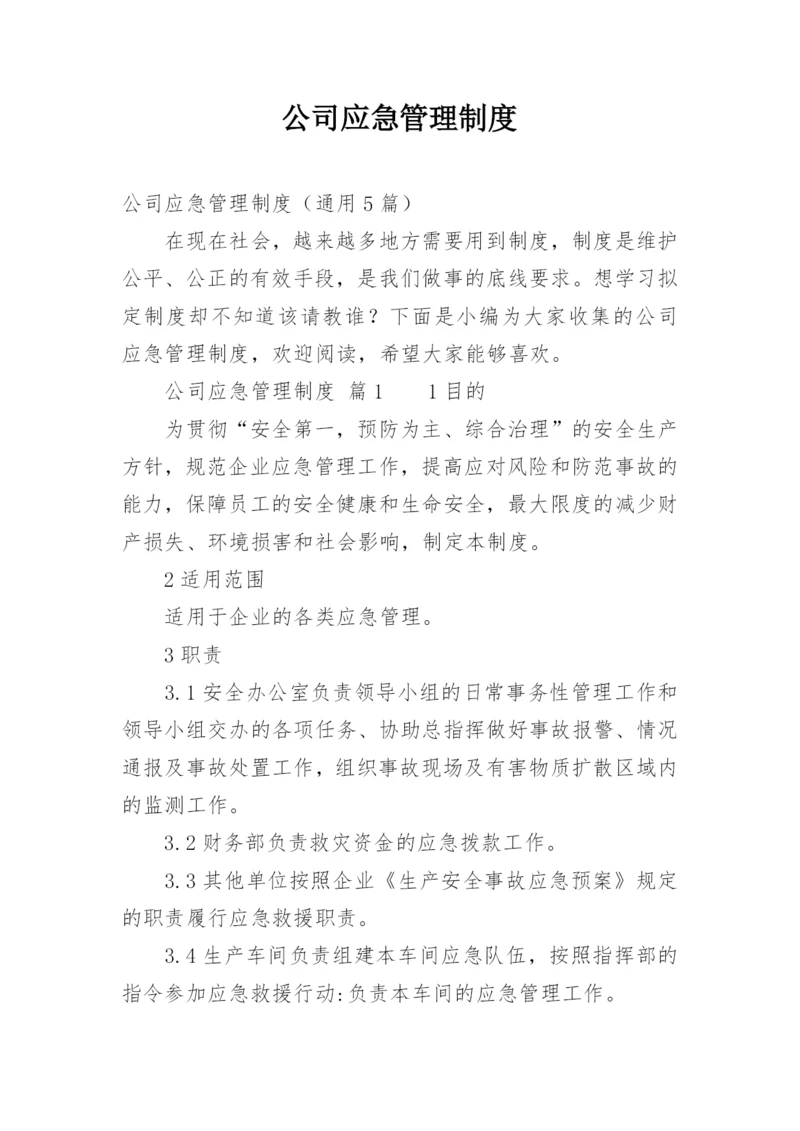 公司应急管理制度.docx