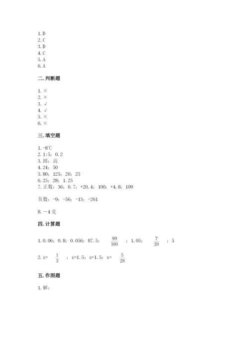 都匀市六年级下册数学期末测试卷（历年真题）.docx