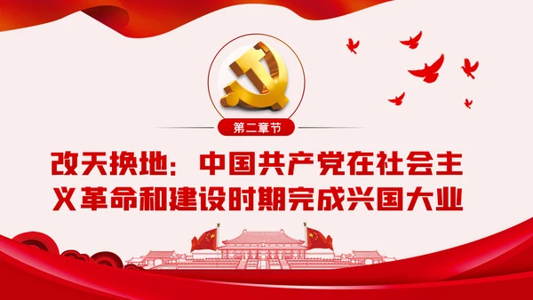 建党100周年党课党史学习党课党建PPT模板