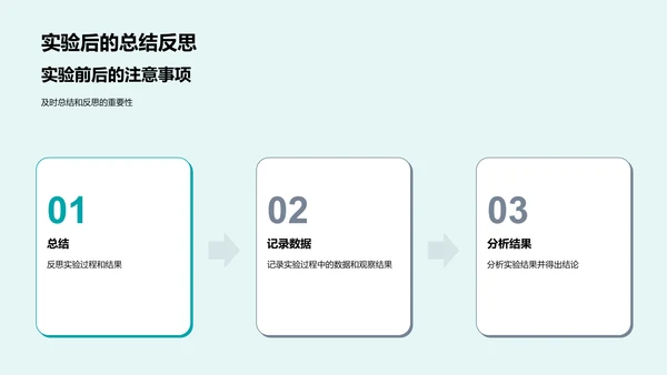 安全进行化学实验