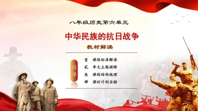 第六单元 中华民族的抗日战争   教材解读   八年级历史上册同步精品课件（部编版）