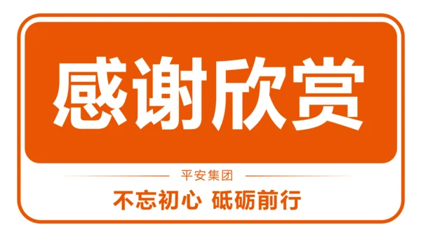 中国平安保险平安银行工作汇报PPT模板