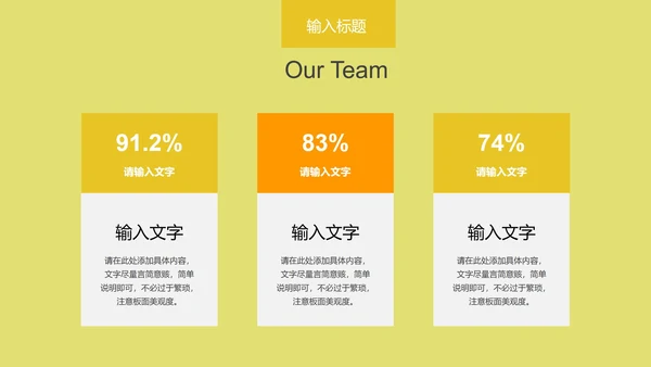 中黄色教育PPT模板