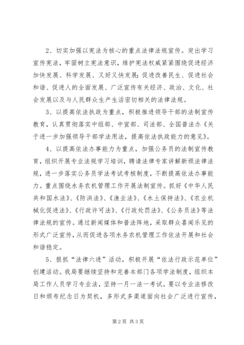 普法依法治理工作安排意见.docx