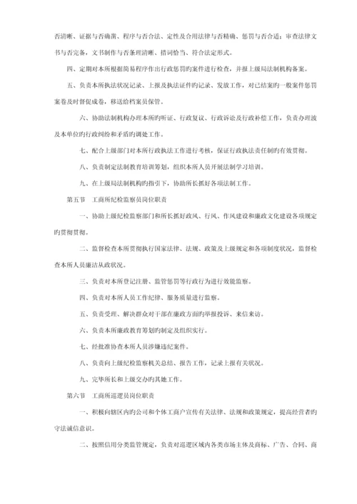 工商所职责工商所所长职责工商所各岗位基本职责.docx