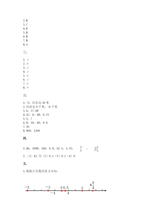 青岛版六年级数学下册期末测试题及答案.docx