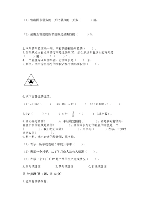 人教版六年级上册数学期末测试卷及答案（典优）.docx