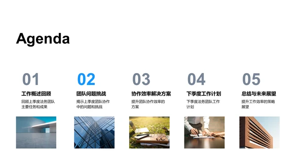 法务团队工作复盘PPT模板