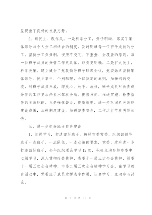 领导班子运行情况三则.docx