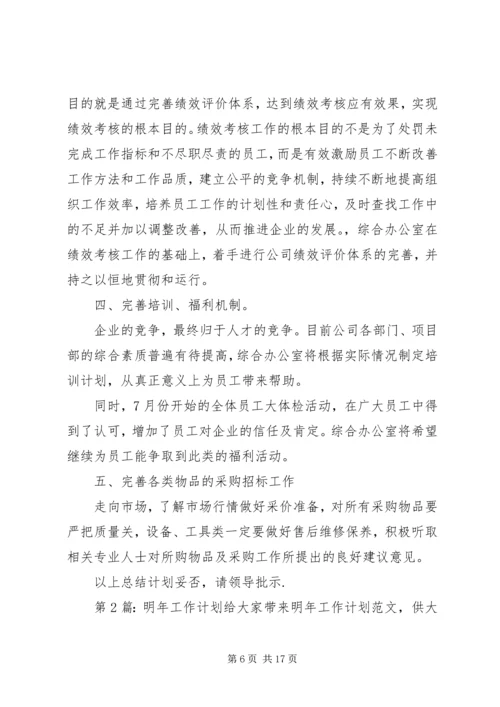 明年工作计划（共4篇）.docx