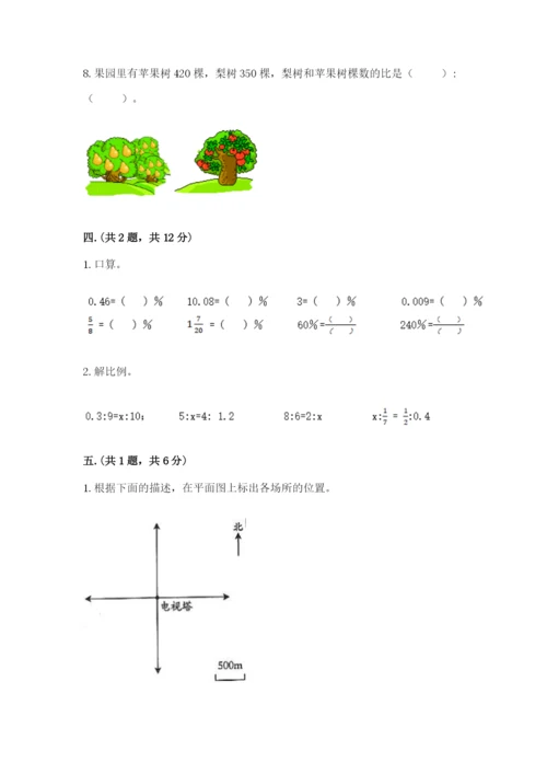 小学六年级数学毕业试题附答案【培优】.docx