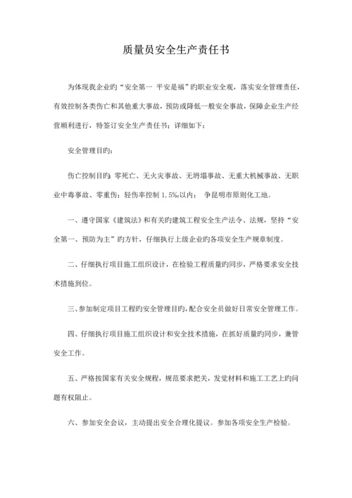 公司项目经理安全生产责任书.docx