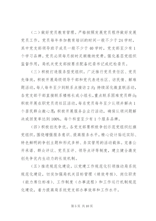 区建设管理局党建“整局推进”实施方案.docx