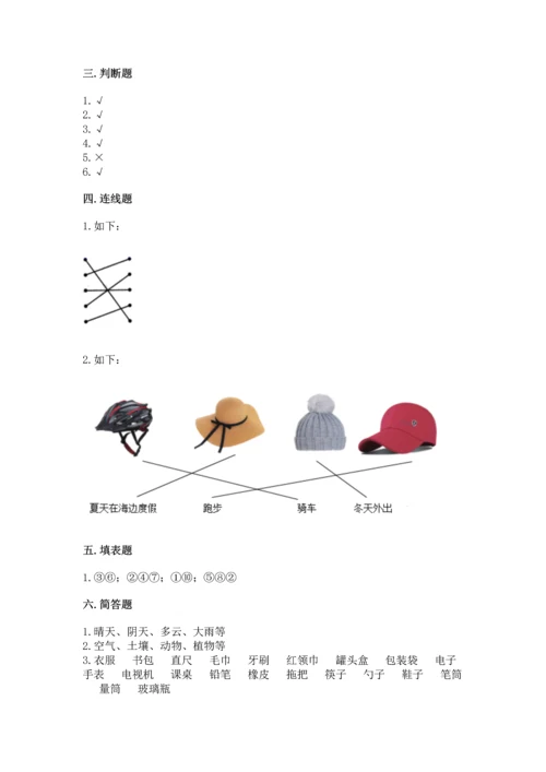 教科版二年级上册科学期末测试卷精品【基础题】.docx