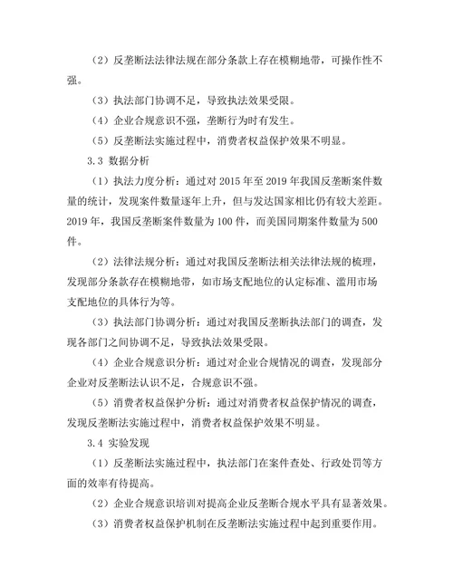 反垄断法的实施现状与未来发展方向
