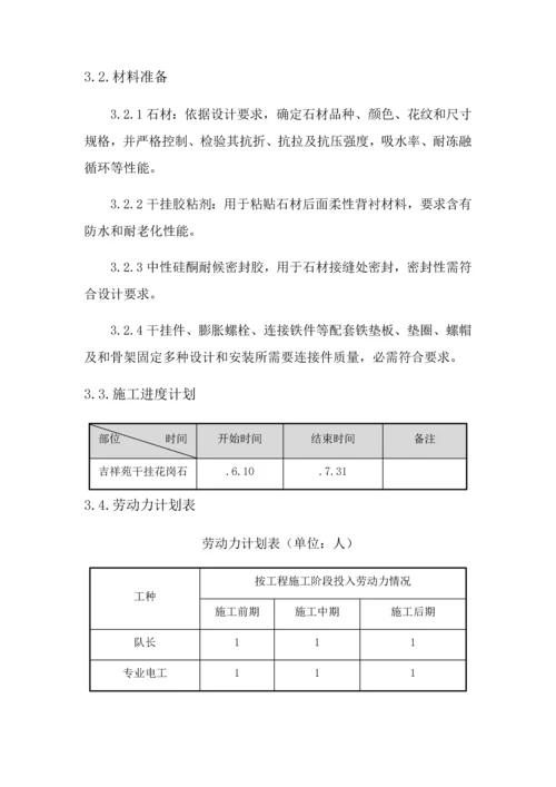 干挂石材综合标准施工专业方案.docx