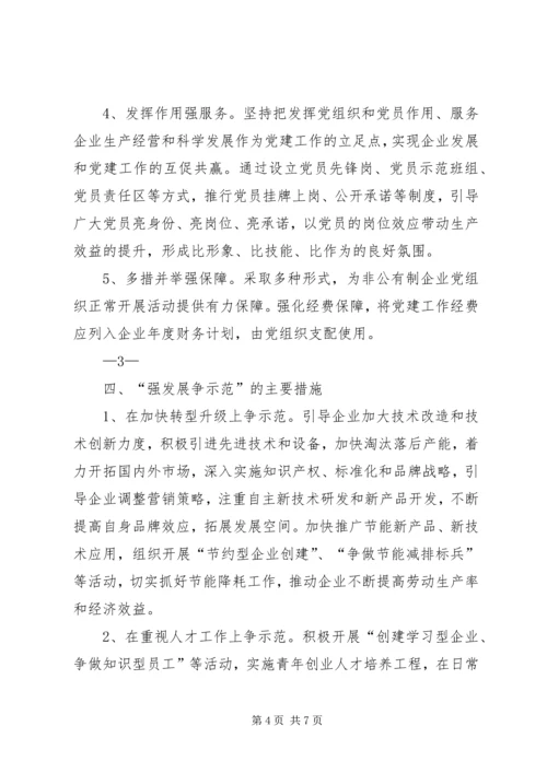 关于“强党建争先锋、强发展争示范”(双强双争)活动的实施方案.docx