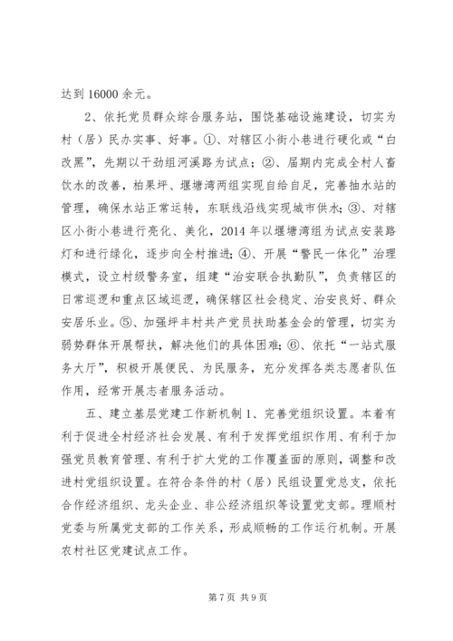 村党支部基层组织建设目标 (2).docx