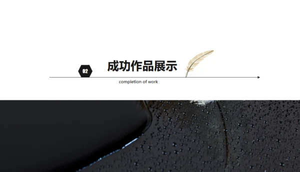 黑白灰简约商务年终总结通用PPT模板