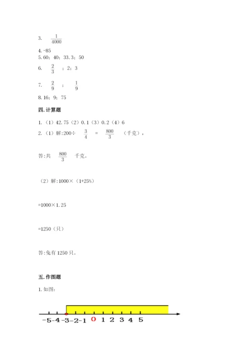 北师大版六年级下册数学期末测试卷及完整答案【历年真题】.docx